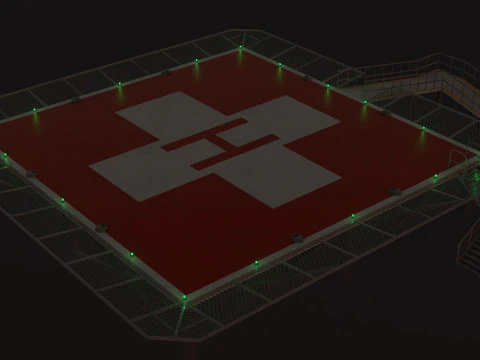 Ospedale dell'eliporto --319-- Modello 3D