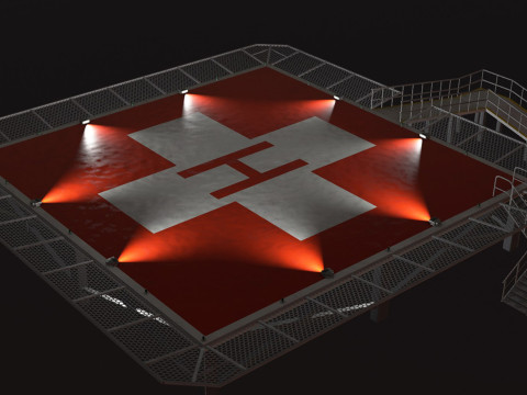 Helikopterplatformziekenhuis --319-- 3D Model