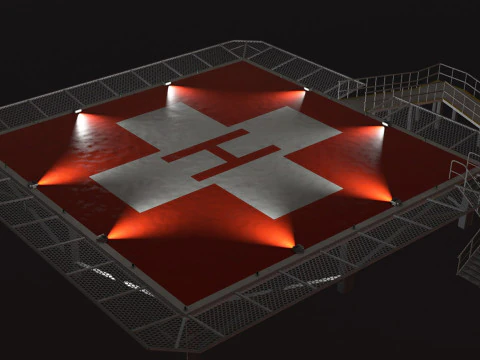 Ospedale dell'eliporto --319-- Modello 3D