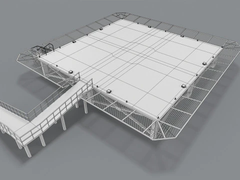Ospedale dell'eliporto --319-- Modello 3D