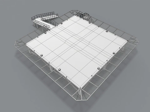Ospedale dell'eliporto --319-- Modello 3D