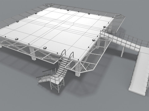 Helikopterplatformziekenhuis --319-- 3D Model