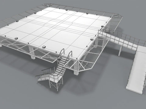 Ospedale dell'eliporto --319-- Modello 3D
