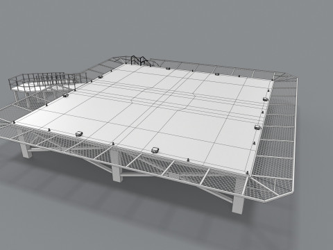 Helikopterplatformziekenhuis --319-- 3D Model