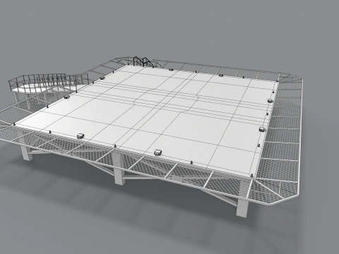 Ospedale dell'eliporto --319-- Modello 3D