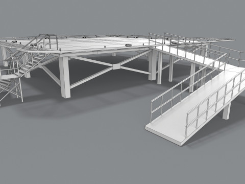 Helikopterplatformziekenhuis --319-- 3D Model