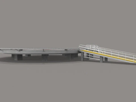 Helipad Hospital --320-- 3D Model