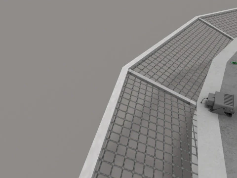 Helipad Hospital --320-- 3D Model