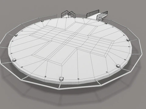 Helipad Hospital --320-- 3D Model
