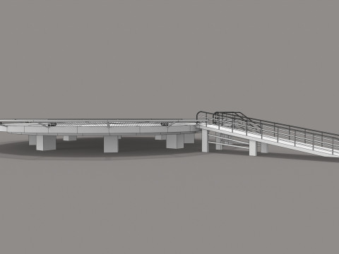Hôpital héliport --320-- Modèle 3D
