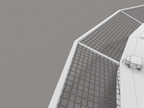 Hôpital héliport --320-- Modèle 3D