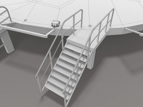 Helipad Hospital --320-- 3D Model