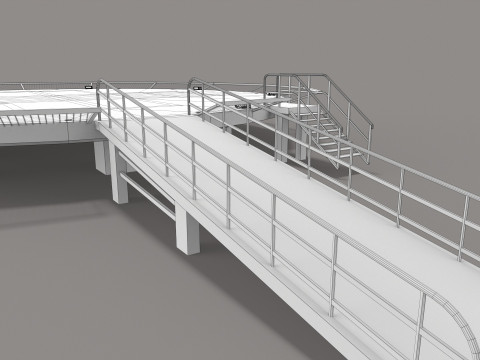 Hôpital héliport --320-- Modèle 3D