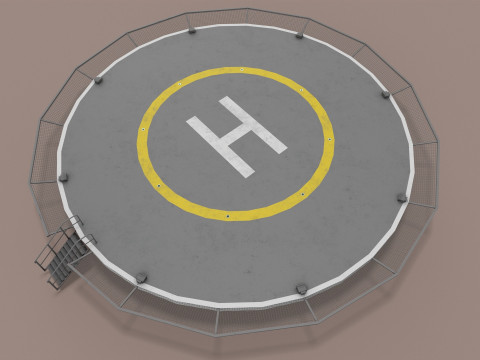 Giro sull'eliporto --321-- Modello 3D