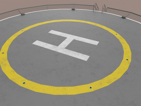 Giro sull'eliporto --321-- Modello 3D