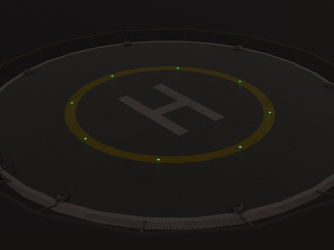 Giro sull'eliporto --321-- Modello 3D