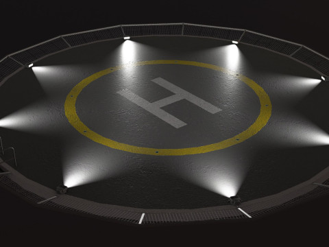 Giro sull'eliporto --321-- Modello 3D