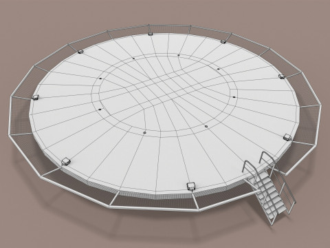 Giro sull'eliporto --321-- Modello 3D