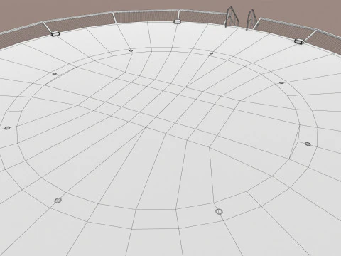 Helipad Round --321-- 3D Model