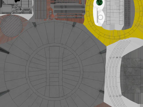 Helipad Round --321-- 3D Model