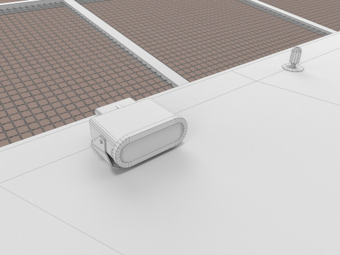 直升机停机坪广场--322-- 3D 模型