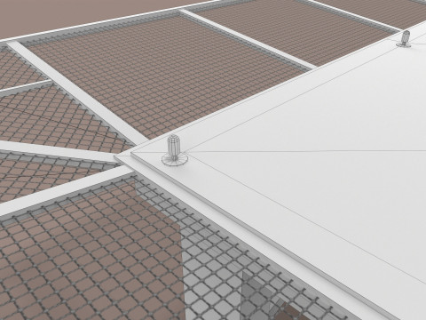 直升机停机坪广场--322-- 3D 模型