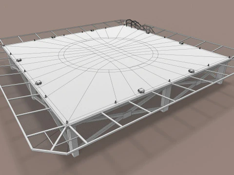 Helikopter Pisti Meydanı --322-- 3D Model