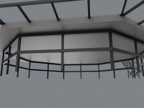 नेट के साथ हेलीपैड --323-- 3D मॉडल