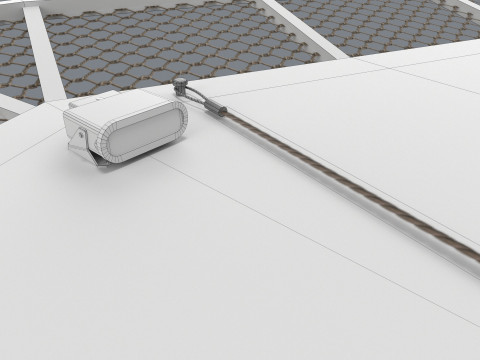 Вертолетная площадка с сеткой --323-- 3D Модель