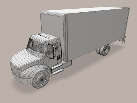 Van Truk Kotak --324-- Model 3D