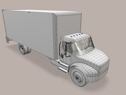 Van Truk Kotak --324-- Model 3D