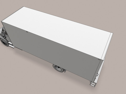 Van Truk Kotak --324-- Model 3D