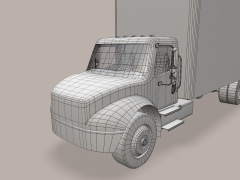 Van Truk Kotak --324-- Model 3D