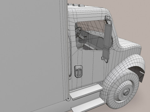 Van Truk Kotak --324-- Model 3D