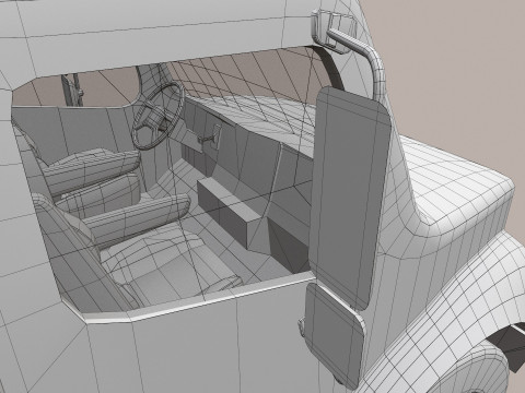 Van Truk Kotak --324-- Model 3D