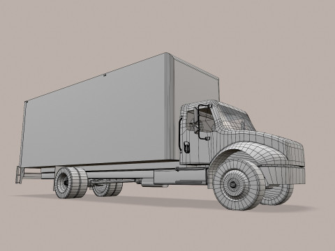 Van Truk Kotak --324-- Model 3D