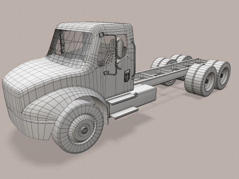 Podwozie ciężarówki --326-- Model 3D