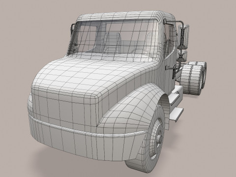 Podwozie ciężarówki --326-- Model 3D