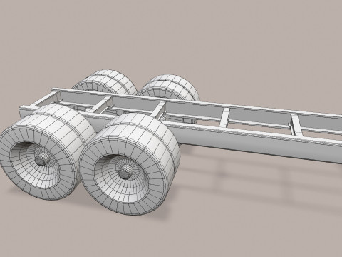 Podwozie ciężarówki --326-- Model 3D