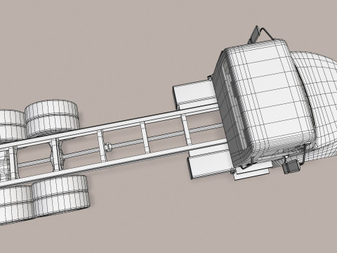 Podwozie ciężarówki --326-- Model 3D
