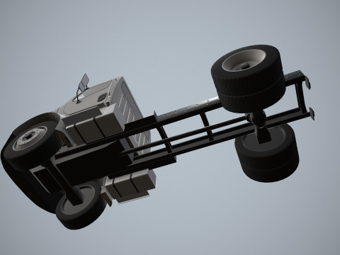 Podwozie ciężarówki --327-- Model 3D