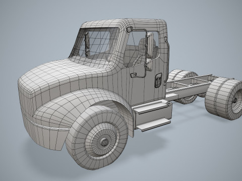 Podwozie ciężarówki --327-- Model 3D