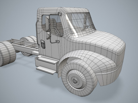Podwozie ciężarówki --327-- Model 3D