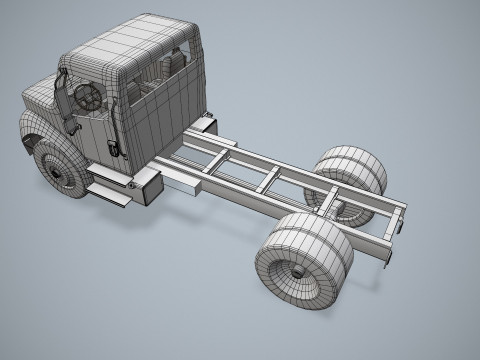 Podwozie ciężarówki --327-- Model 3D
