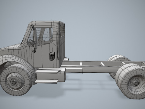 Podwozie ciężarówki --327-- Model 3D