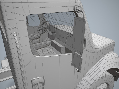 Podwozie ciężarówki --327-- Model 3D