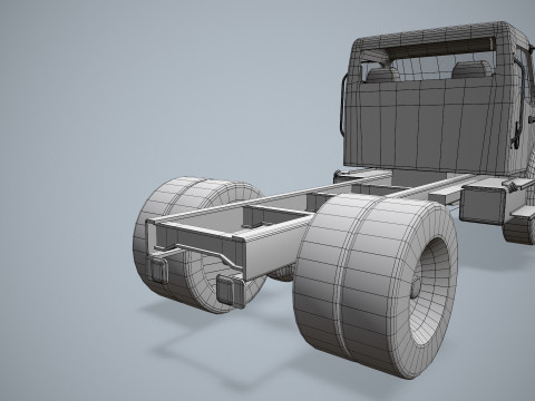 Podwozie ciężarówki --327-- Model 3D