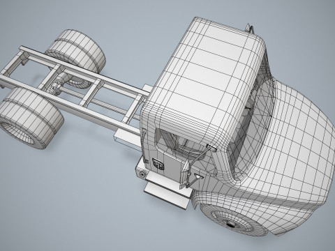 Podwozie ciężarówki --327-- Model 3D