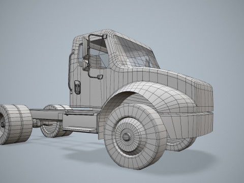 Podwozie ciężarówki --327-- Model 3D