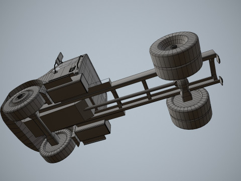 Podwozie ciężarówki --327-- Model 3D